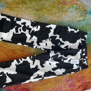Cow print oversized pants!